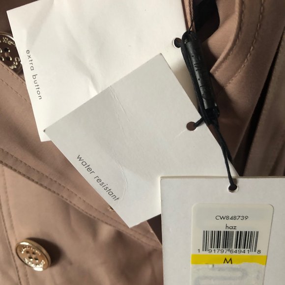 Calvin Klein Hooded Trench Coat in Hazelnut - Picture 4 of 6